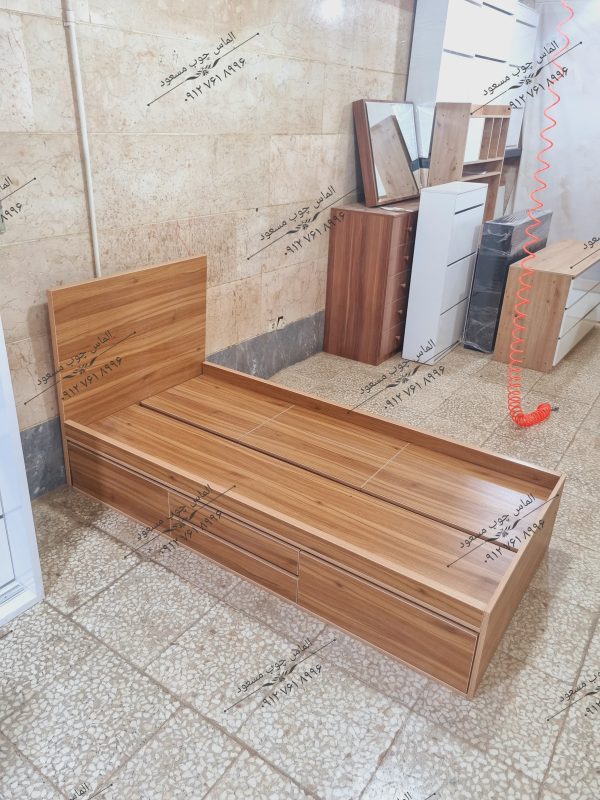 تخت یک نفره الماس چوب مسعود مدل T08 - تصویر 3